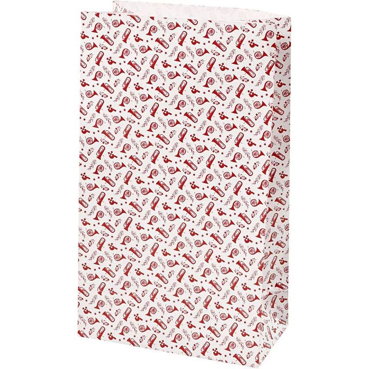 Sacchetto di carta natalizio 8 pz