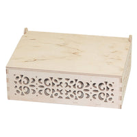 Sactola in legno intagliata 232x172x82 mm