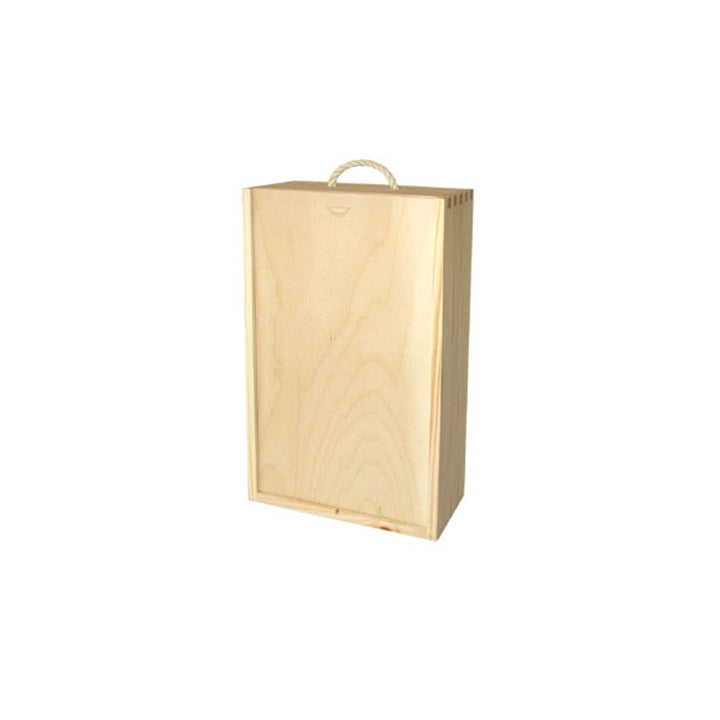 Sactola in legno per due botiglie di vino