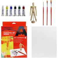 Sada akrylových farieb Phoenix 6 x 12 ml s príslušenstvom