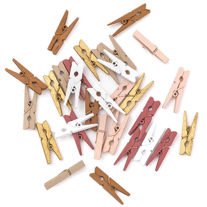 Set di mini pioli in legno – Vintage