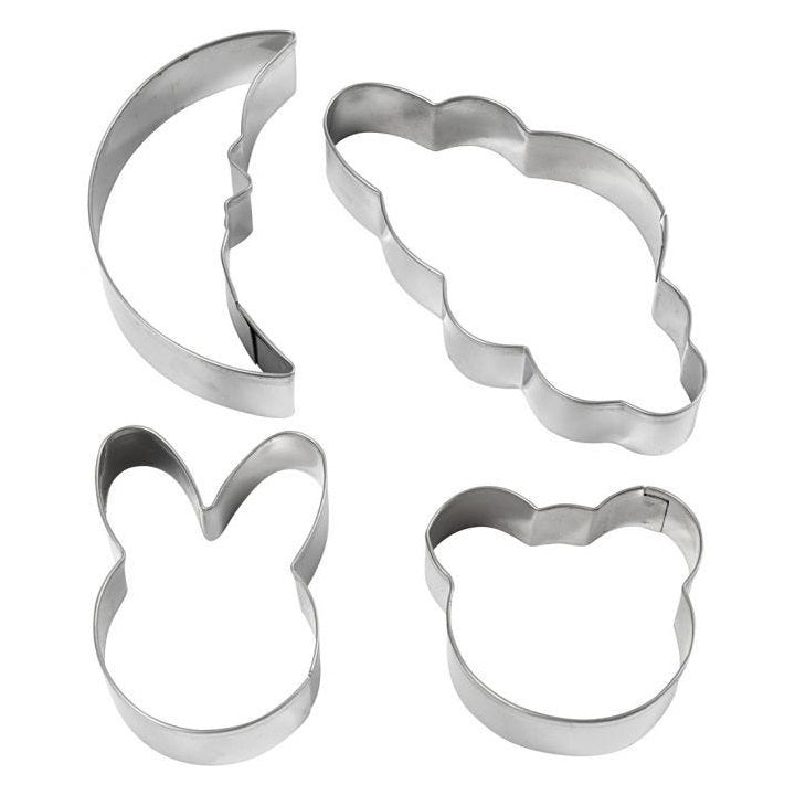 Set di 4 pezzi – luna, nuvola, gatto, coniglio