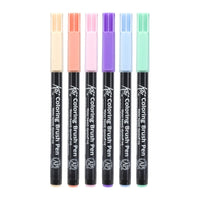 Pennarelli acquerellabili a pennello Sakura Koi Coloring Brush Pen - set da 6 pz Sweets