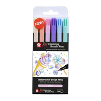Pennarelli acquerellabili a pennello Sakura Koi Coloring Brush Pen - set da 6 pz Sweets