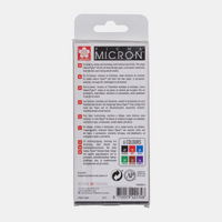 Sakura Pigma Micron 01 penne tecniche 0,25 mm set da 6 colori