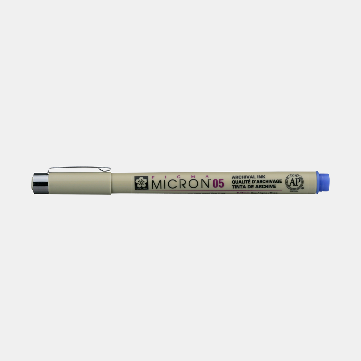 Sakura Pigma Micron 05 fineliner 0,45 mm – set da 6 colori – Blu