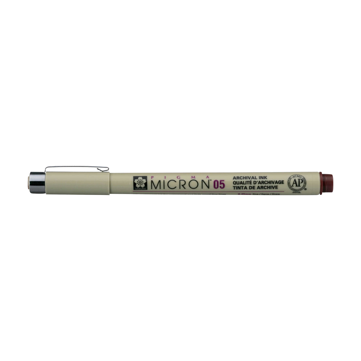 Sakura Pigma Micron 05 fineliner 0,45 mm – set da 6 colori – Bordeaux