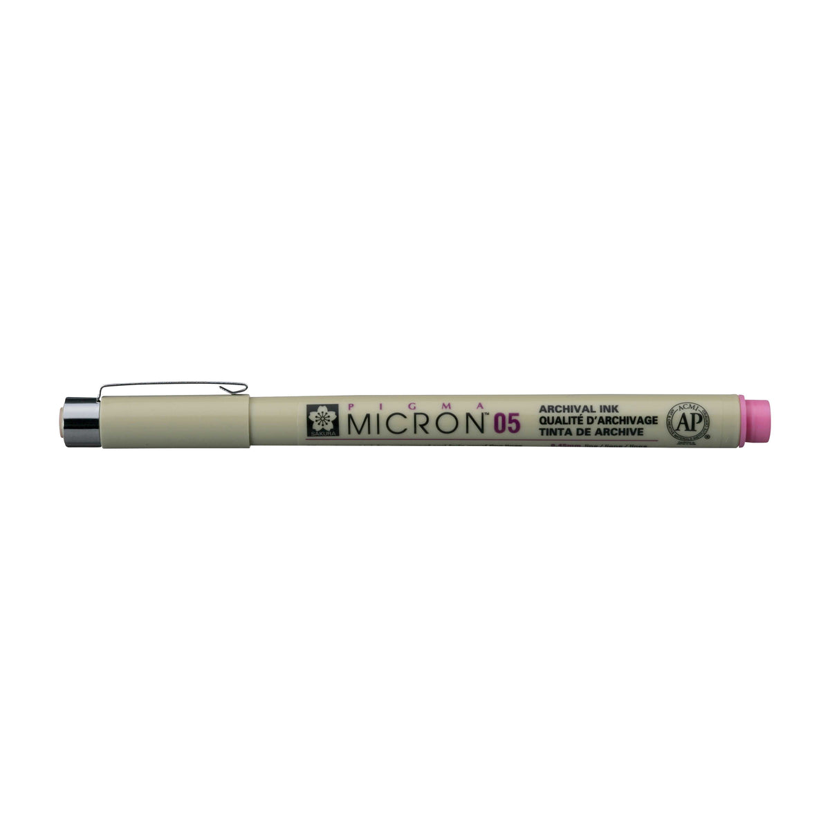 Sakura Pigma Micron 05 fineliner 0,45 mm – set da 6 colori – Rosa