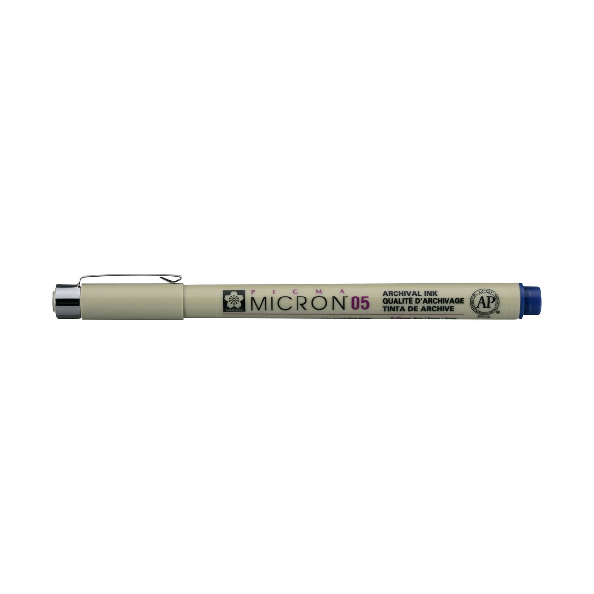 Sakura Pigma Micron 05 fineliner 0,45 mm – set da 6 colori – Blu Reale