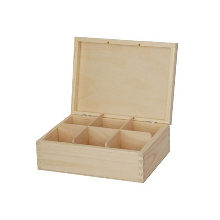Scatola da tè in legno 21 x 16,3 x 7,3 cm