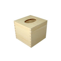 Scatola di legno per tovaglioli - cubo
