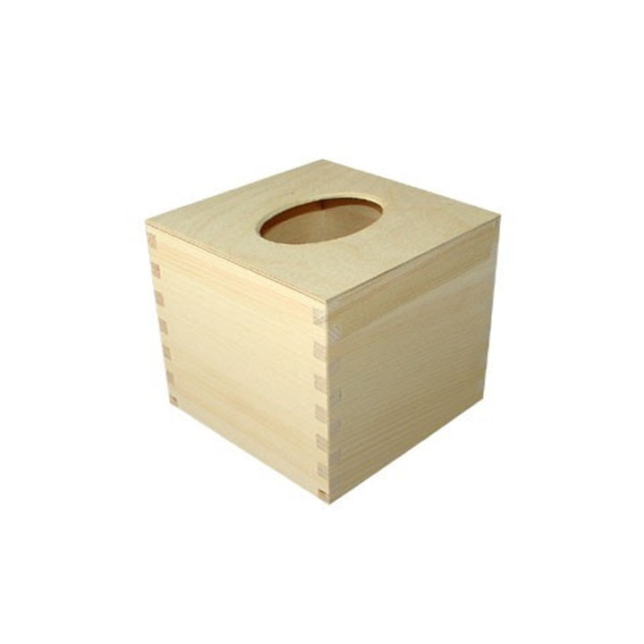 Scatola di legno per tovaglioli - cubo
