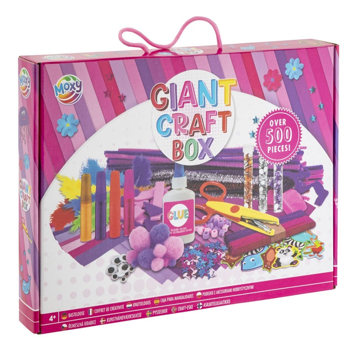 Scatola gigante per l'artigianato Set creativo 500 pezzi rosa