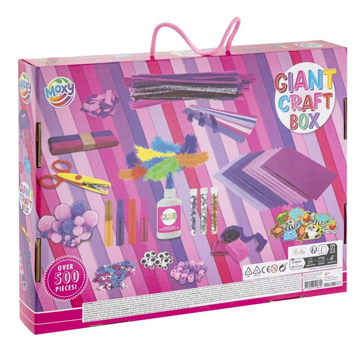 Scatola gigante per l'artigianato Set creativo 500 pezzi rosa