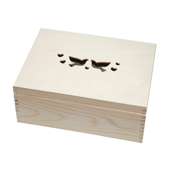 Scatola in legno - colombe