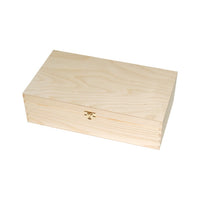 Scatola in legno per 2 bottiglie di vino 35x20x9.8 cm