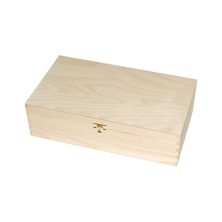 Scatola in legno per 2 bottiglie di vino 35x20x9.8 cm