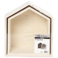Scatole espositive in legno - case