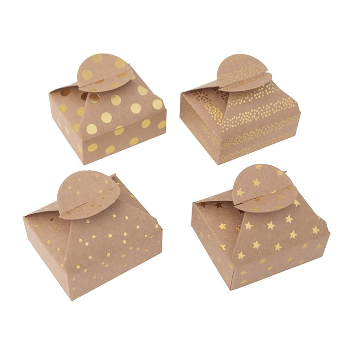 Scatole regalo con motivi dorati | Vari design