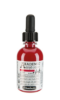 Inchiostro acrilico Schmincke AKADEMIE 50 ml | colori diversi – 341 Tonalità Rosso Cadmio Scuro