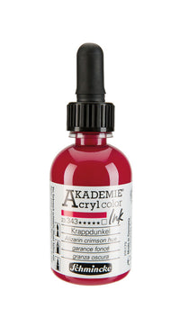 Inchiostro acrilico Schmincke AKADEMIE 50 ml | colori diversi – 343 tinta cremisi alizarina