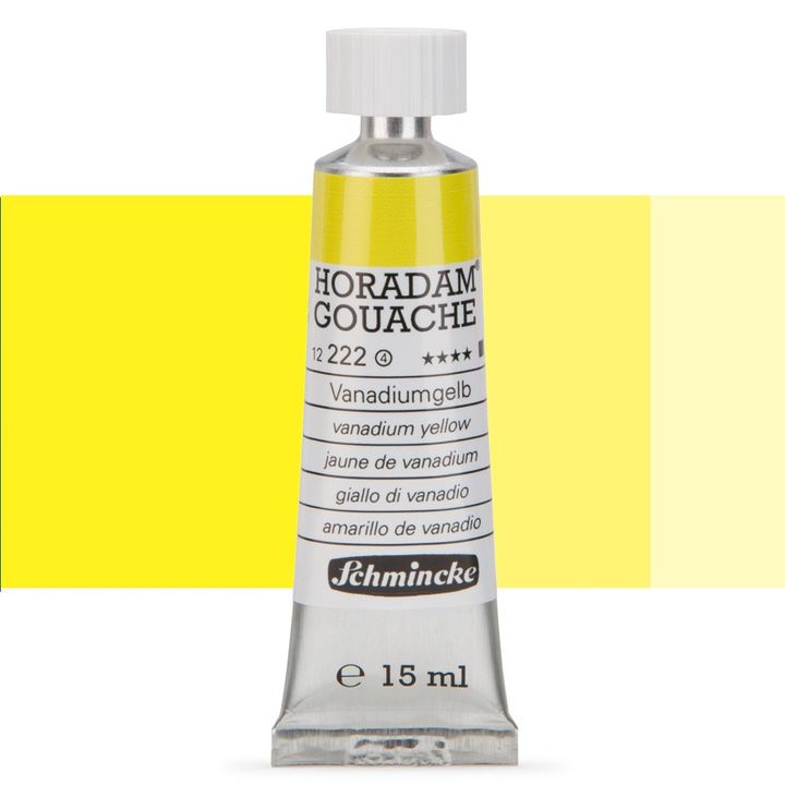 Vernici professionali Horadam Gouache – 222 Vanadium Yellow