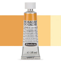 Vernici professionali Horadam Gouache – 640 Titanium Gold Ochre