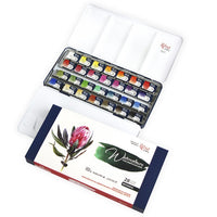 Set acquerelli ROSA GALLERY Botanical 28 colori vista dall'alto