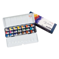 Set acquerelli ROSA GALLERY Monopigmented, 21 godet interi in custodia metallica