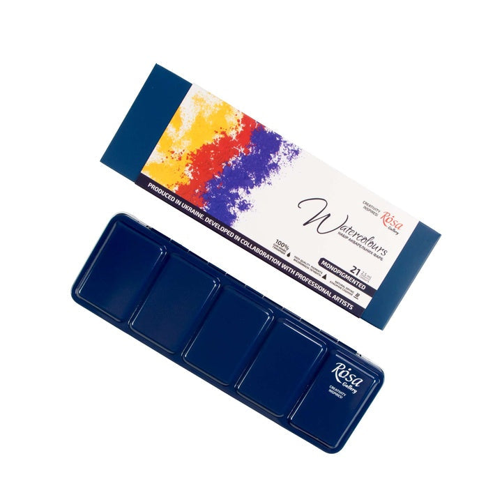 Set acquerelli ROSA GALLERY Monopigmented, set completo 21 colori artistici