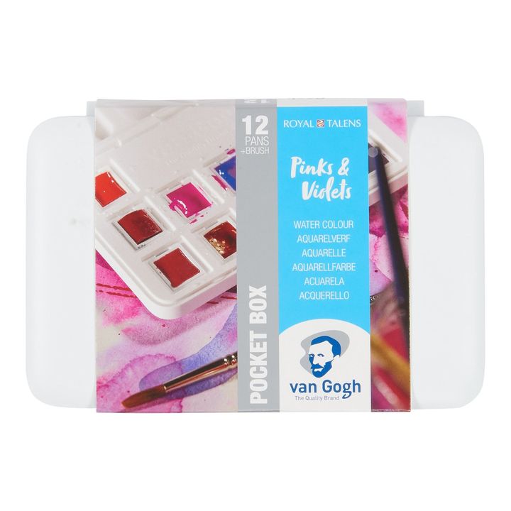 Set acquerelli Van Gogh - Sfumature rosa e viola - 12 pz