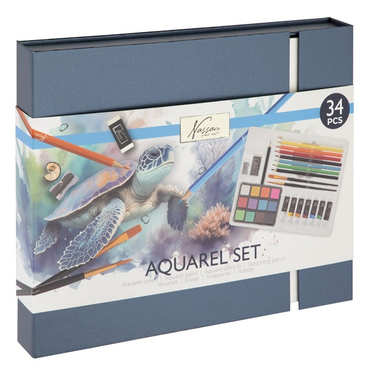 Set acquerello Nassau 34 pezzi