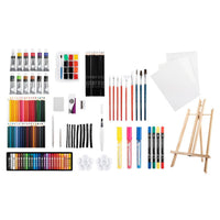 Set artistico Daler-Rowney con tela e cavalletto | 215 pezzi