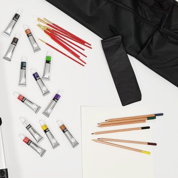 Set artistico grande Daler-Rowney con cavalletto/ 115pezzi