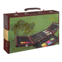 Set artistico in valigia di legno Nassau LUXE - 103 pezzi