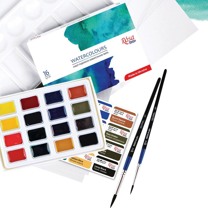 Set artistico per acquerello ROSA STUDIO in confezione
