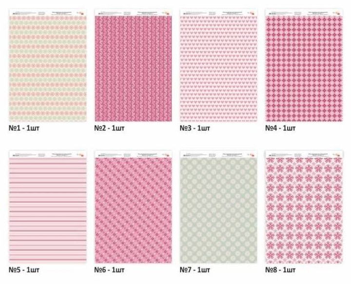 Set di carte per scrapbooking Momenti di tenerezza 21 x 29.7 cm — immagine 2