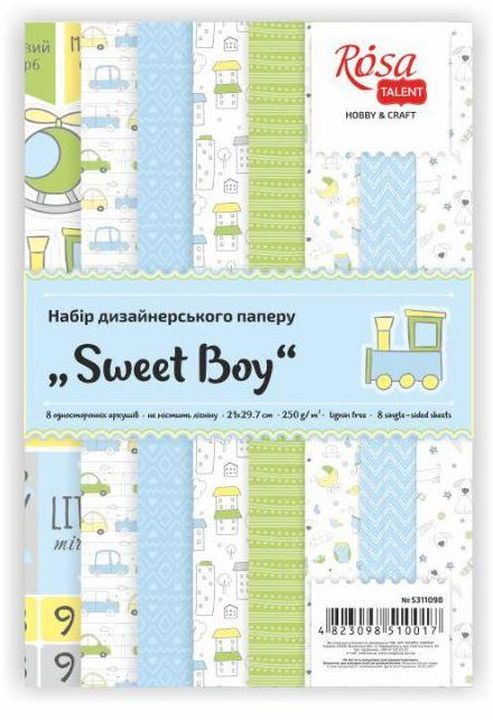 Set di carte per scrapbooking Sweet Boy 21 x 29.7 cm — immagine 2