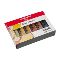Set colori acrilici AMSTERDAM dream and create Metallic 6 x 20 ml