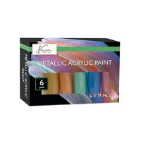 Set di colori acrilici Nassau 6x75ml METALLIC
