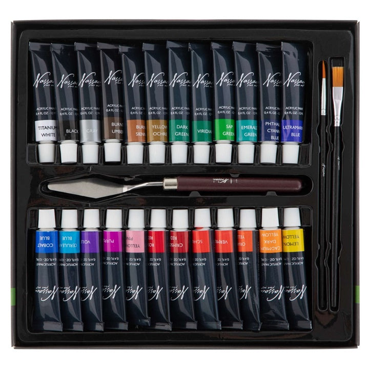 Set di colori acrilici Nassau Fine Art 29 pz — immagine 2