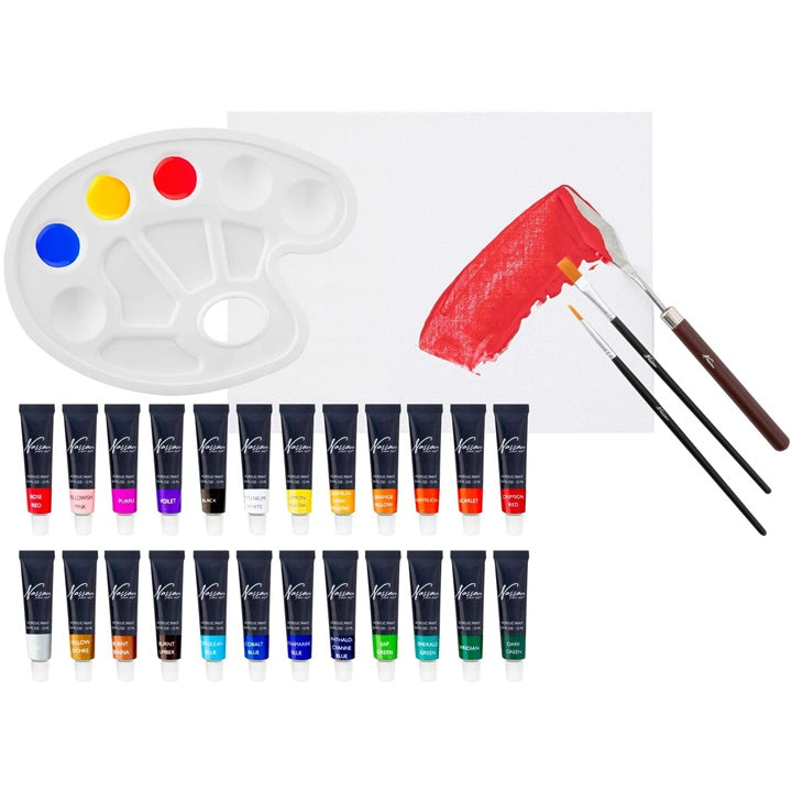 Set di colori acrilici Nassau Fine Art 29 pz — immagine 3