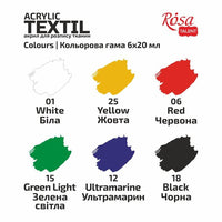Set di colori acrilici per tessuti CAT