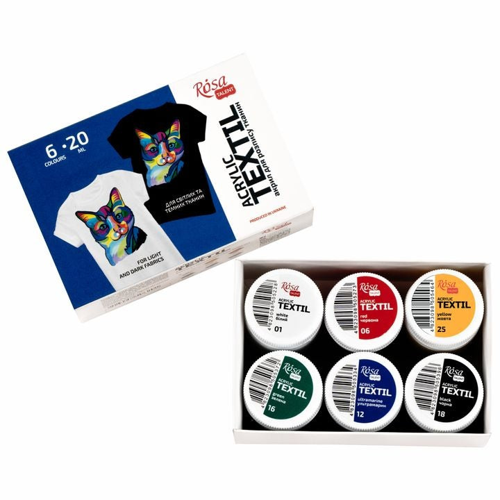 Set di colori acrilici per tessuti CAT