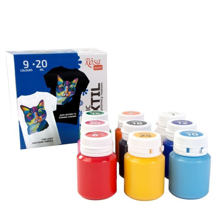 Set di colori acrilici per tessuti CAT