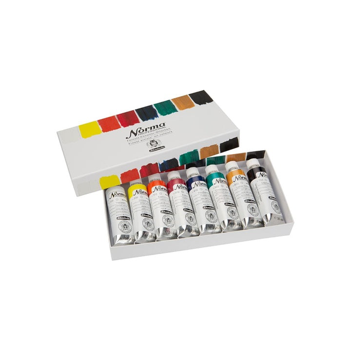 Set di colori a olio professionali in tubetto Schmincke Norma Professional 8 x 35 ml — immagine 2