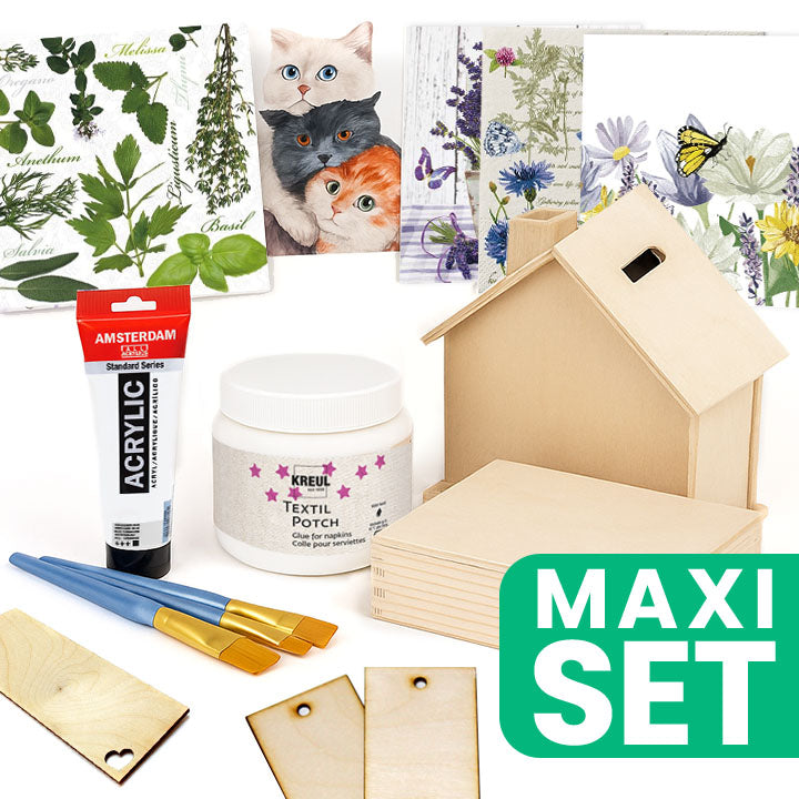 Set completo per decoupage per laboratori creativi
