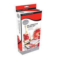 Set creativo ad olio con cavalletto Daler-Rowney Simply - 40 pezzi
