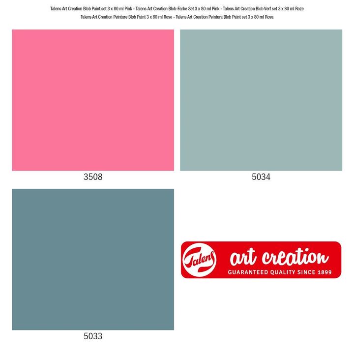 Set creativo Art Creation Blob Paint rosa 3 x 80 ml