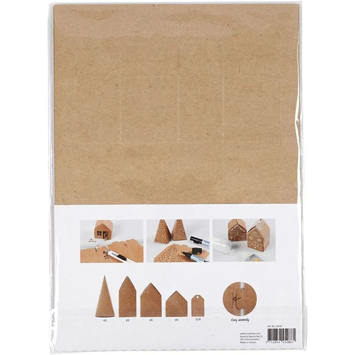 Set creativo di carta Case e alberi — immagine 2